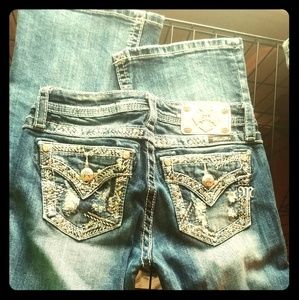 Studded Boot-Cut Miss Me Jeans